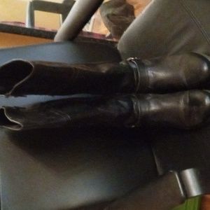 Women's tall black boots